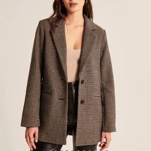 Abercrombie wool blend blazer coat